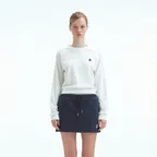 TERRY CROPPED SWEATSHIRT (WHITE)