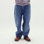 Hitchhiker Belt Loop Cotton Pants Navy