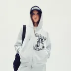 Galaxy Hitchhiker Hoodie Zip Up Melange White