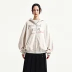 VINTAGE WASHED GRAFFITI HOODY ZIP UP (2 COLORS)