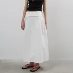 Segment Flare Skirt(Ivory)