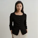 ANNI BLOUSE JACKET_BLACK