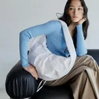 LUVIN BAG LARGE CRACK WHITE 러빈백 라지 크랙 화이트