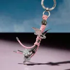 LUCKY BIRD KEYCHAIN aaa538u(PINK/GREY)