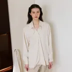 Mogan Open Collar Shirt (Cream)