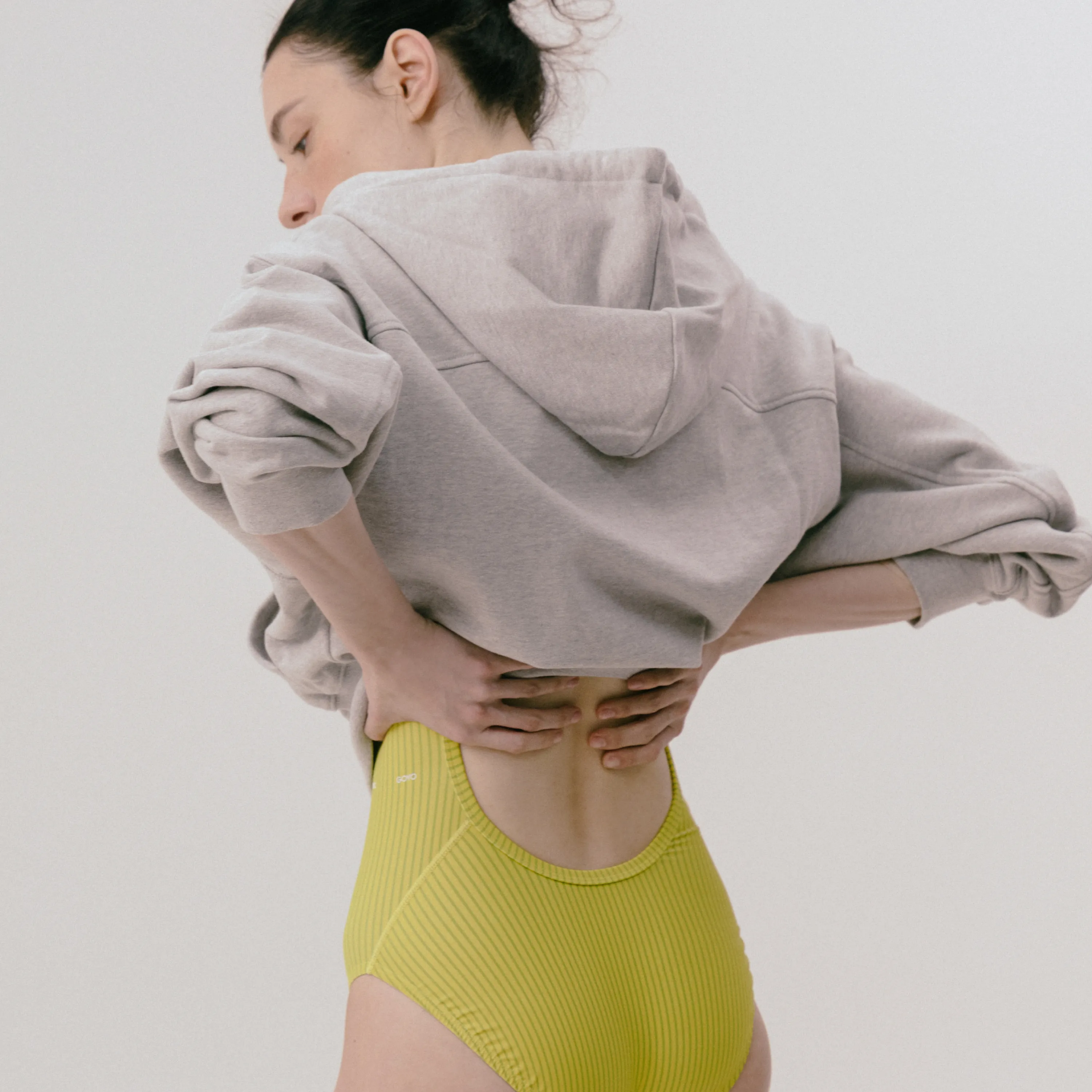BREATH SWIMSUIT (YELLOW STRIPE)
