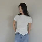 드레이프 티셔츠