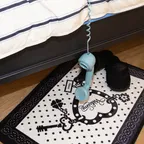 [29CM 단독]Lucky step rug 럭키 스텝 러그(black, green, pink)