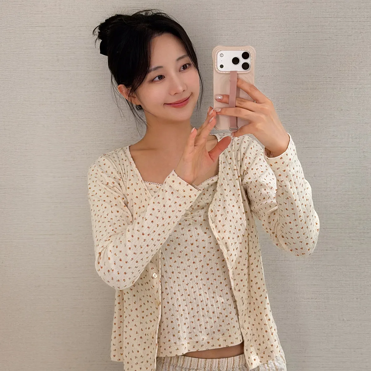 [하트시그널 오영주 착용] 011A 헤이즐 롱 슬리브 가디건