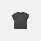999 MINI DYED HALF TEE (CHARCOAL)