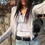 See Through Cardigan (Light Grey)