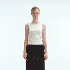 BACK TIE SLEEVELESS (CREAM)