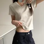 [essential] Base v-neck t-shirt (4colors)