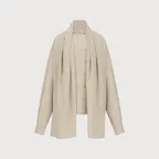 SCARF COLLAR BLOUSE (IVORY)