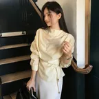 [여울 pick] 세르아 오브제 블라우스 올리브