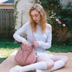 [29CM 단독] Rabbit eco bag_Petit flower Rosy Peach