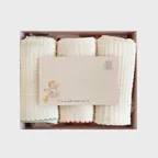 출산선물세트 바닐라 손수건 3set