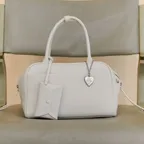 Elena Boston Bag Small Ivory