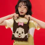 [한정특가][선물패키지][29CM단독] LPK S STARRY Monchhichi Girl Brown with Ribbon Wappen Pink