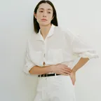 RAW LINEN POCKET SHIRT_WHITE