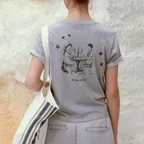 PIPE DREAM MINI T-SHIRT_MELANGE GREY [LW265TS05MG]
