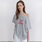 Love is motion half tee (gray)