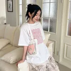 [29CM단독] [3차 리오더] Pink X Sinoon Crochet T-Shirt (White)