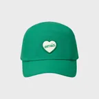 HEART RUBBER PATCH CAMP CAP-GREEN