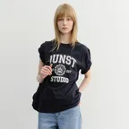 UNISEX CLASSIC LOGO T-SHIRT FRENCH NAVY_UDTS6B139N2