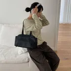 [라사제스 PICK] mid baguette bag (BK)