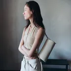 [유하 PICK] Tambour Shoulder Leaf Ivory A044_LI