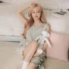 [해원 PICK] 코튼라이크 푸키 민소매 투피스 잠옷 세트