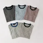 STRIPE POCKET T-SHIRTS (5 COLOR)
