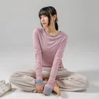 [3TT6393]시어 레이어드 티