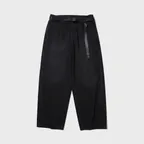 [SS26] WIDE 6P BELTED DENIM PANTS / RINSED BLACK