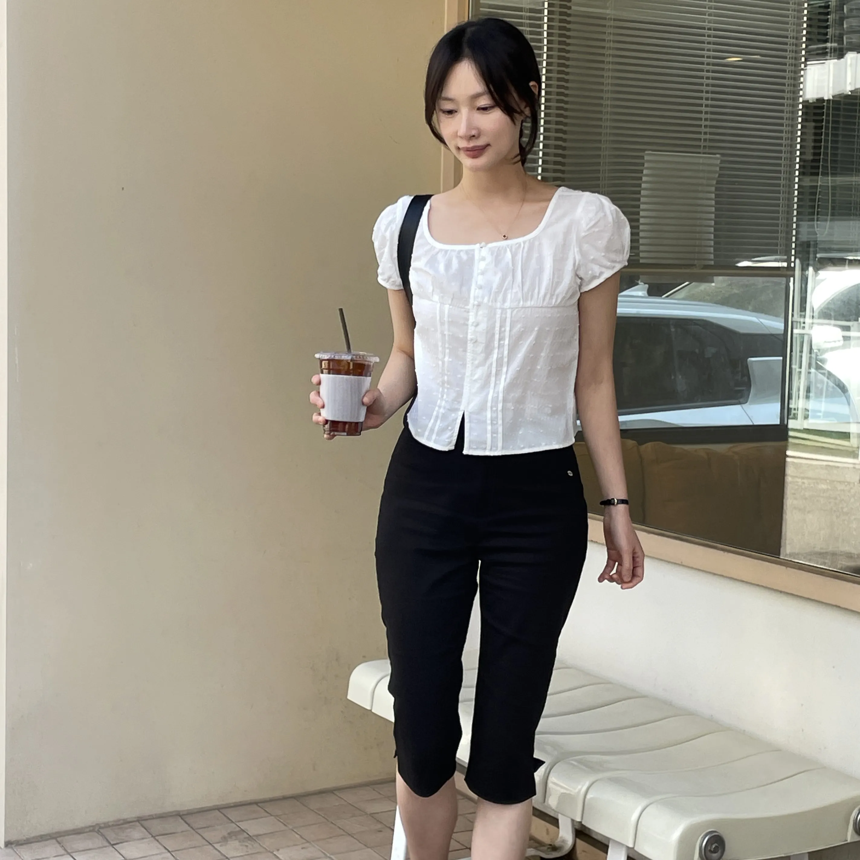 [7차]_[김나영 착용] CIGARETTE CAPRI PANTS (BLACK)