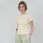 BASIC SIMBOL T-SHIRT_YELLOW