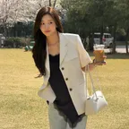 벨트 쓰리버튼 반팔 자켓 NEW6MJ401_9A