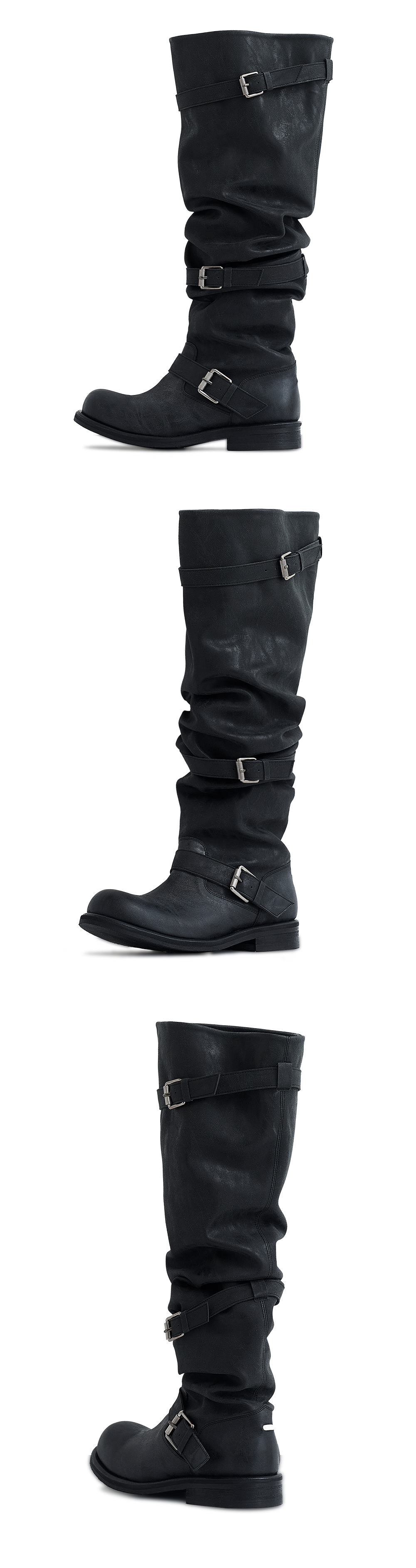 NEGATIVE THREE | [Exclusive] Knee-High Slouchy Boots