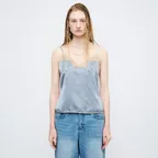 LACE SLEEVELESS TOP_sky blue