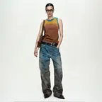 AIRBRUSH ASYM TANK TOP atb1527w(MULTI)