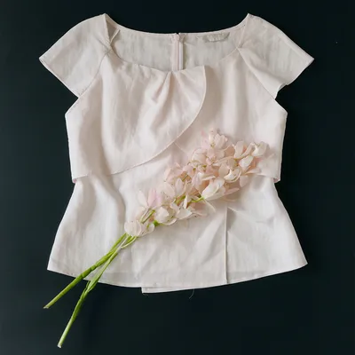 [5th] FRONT WRAP BLOUSE (4color,2size)