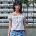 [3rd] Muet Ribbon Blouse - Ivory