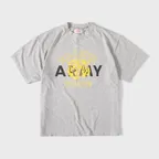 VINTAGE ARMY TIGERS T-SHIRT. Yellow 