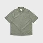 Border Check S/S Shirt Forest