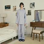 [Patina by JAJU] UNI 세일링 코튼 10부 파자마 세트_라벤더