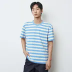 TWIN  STRIPED T-SHIRT_Light Blue