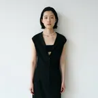 PLEATS BUSTIER SET UP [BLACK]