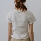 Bottle cotton crop t-shirt_Ivory