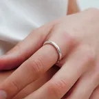 실버 925 2.5mm 컴포트 라운드 반지 #LSR36